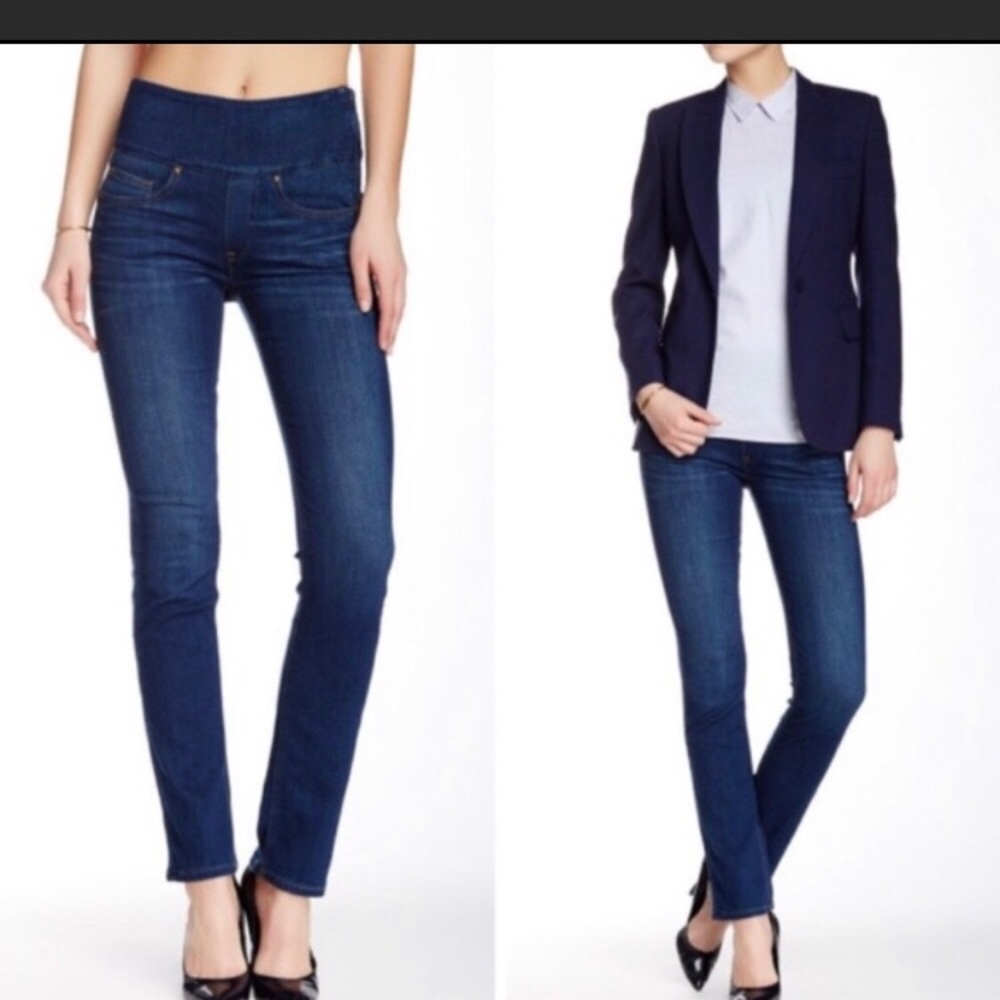 ❤️Spanx The Signature Straight Blue Jeans Size 26
